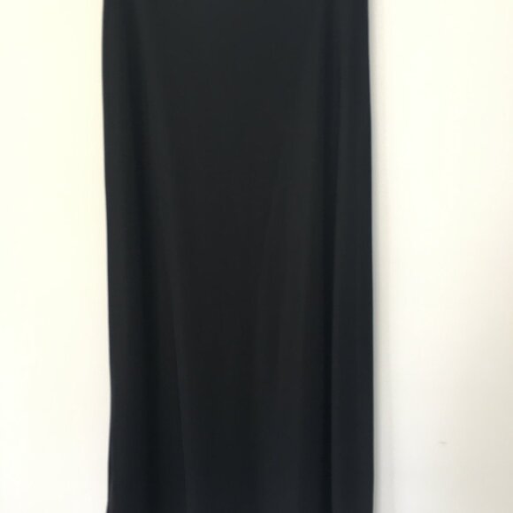 Midi Black Skirt Front Opening  Briggs New York Petite  SZ M/P - Picture 3 of 5